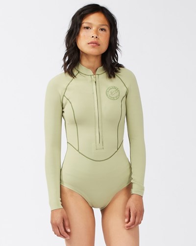 Billabong 1/1 Salty Dayz Light Long Sleeve Spring Suit Avocado | JZLNSX412