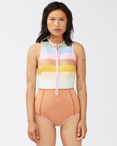 Billabong 1/1 Sol Sistah Shorty Spring Suit Paradise Stripe | ABEIRP598