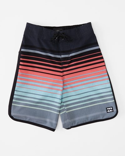 Billabong (2-7) '73 Stripe Pro Boardshorts 14" Charcoal | DNBWYE738