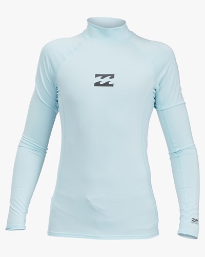 Billabong (2-7) All Day Wave Performance Fit Long Sleeve Rashguard Coastal | IYGAUZ251