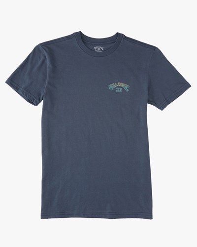 Billabong (2-7) Arch Fill Corta Sleeve T-Shirt Azul Marino | WJUHBN075