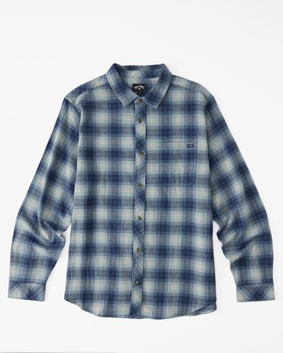 Billabong (2-7) Coastline Flannel Shirt Azules | VZACNO403