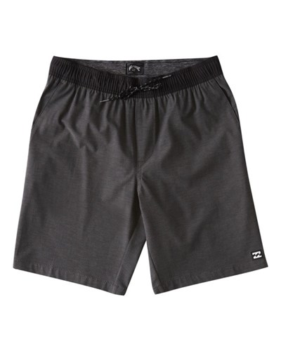 Billabong (2-7) Crossfire Elastic Cintura Shorts 13" Asphalt | TFWLMR691