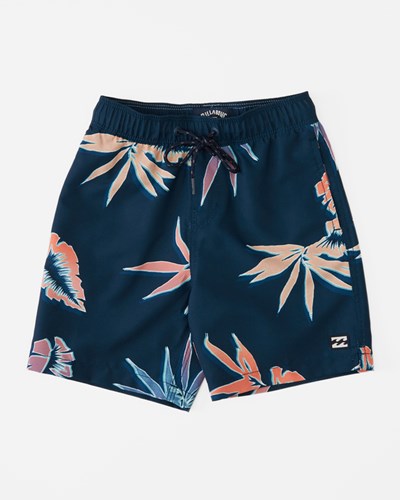 Billabong (2-7) Good Times Layback Boardshorts 13" Midnight | XNPQEL789