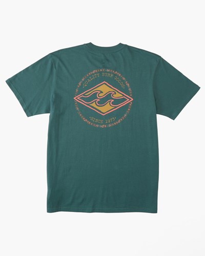 Billabong (2-7) Rotor Diamond Corta Sleeve T-Shirt Cypress | CPKNQF046