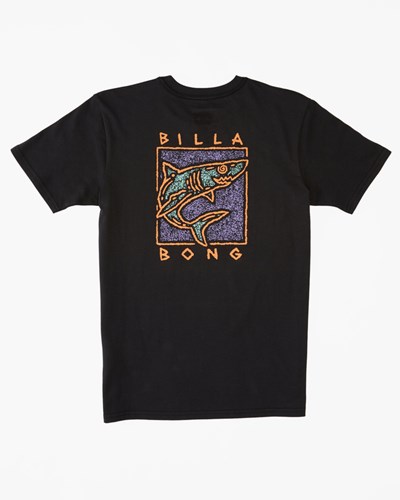 Billabong (2-7) Sharky Corta Sleeve T-Shirt Negras | OWEPYJ091