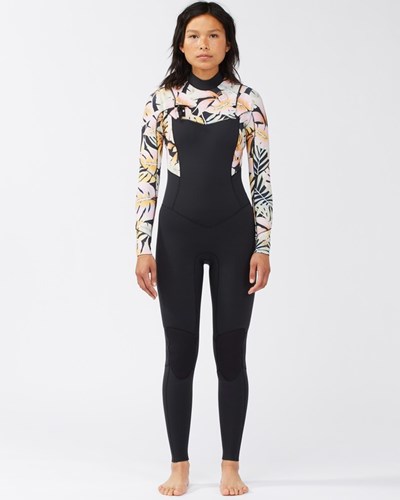 Billabong 3/2 Salty Dayz Chest Zip Full Wetsuit Negras | THEYQR694