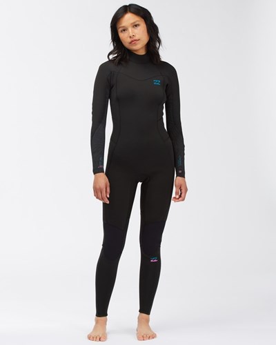 Billabong 3/2 Synergy Back Zip Full Wetsuit Negras | MSGJYK065