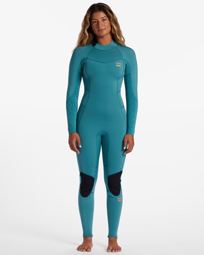 Billabong 4/3 Synergy Back Zip Full Wetsuit Marine | EQKLHV658