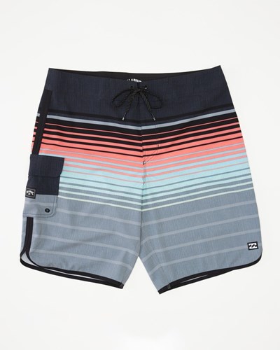 Billabong 73 Stripe Pro Boardshorts 18" Charcoal | UXTJCD364