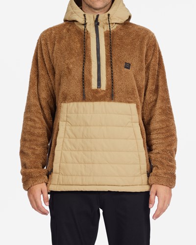 Billabong A/Div Badger Encapuchado Half-Zip Pullover Clay | KAIMJH569