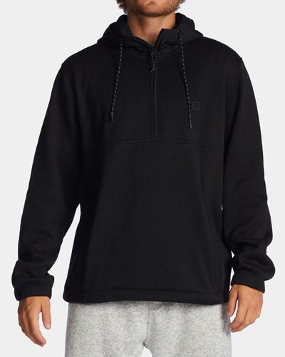 Billabong A/Div Boundary Encapuchado Half-Zip Pullover Negras | VUONDI931