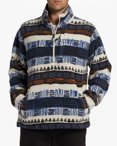 Billabong A/Div Boundary Half-Zip Mock Neck Pullover Bleach | AIFTXP246