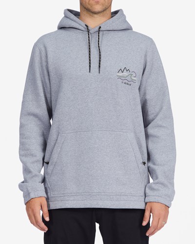 Billabong A/Div Compass Pullover Hoodie Gris | FBIELC650