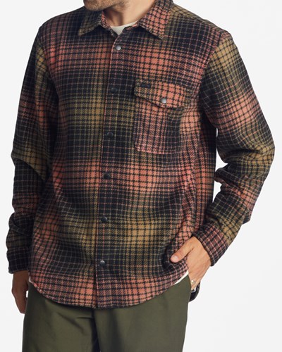 Billabong A/Div Furnace Flannel Shirt Coral | EBZKRA845