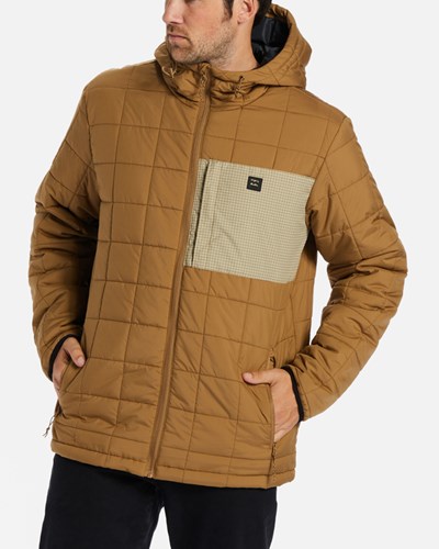 Billabong A/Div Journey Puffer Jacket Clay | NDQMAL240