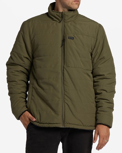 Billabong A/Div Journey Reversible Zip-Up Jacket Military | CZRPSO928