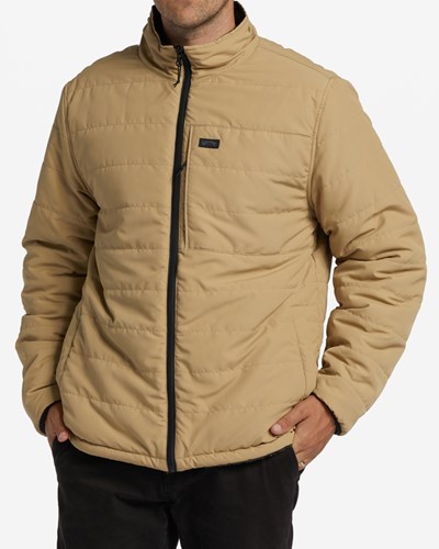 Billabong A/Div Journey Reversible Zip-Up Jacket Sand Dune | HCFBLV865