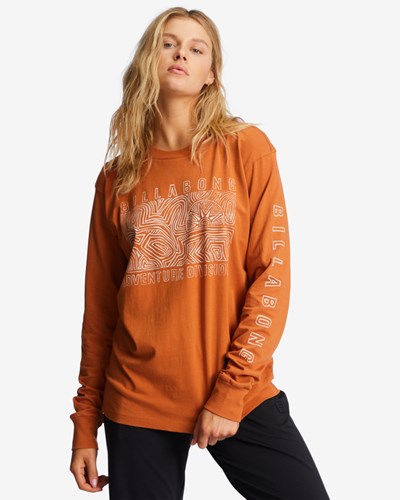 Billabong A/Div Long Sleeve T-Shirt Adobe | GKVSLY326