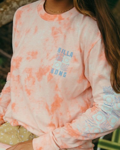 Billabong A/Div Long Sleeve T-Shirt Peach Tea | VPGNCR195