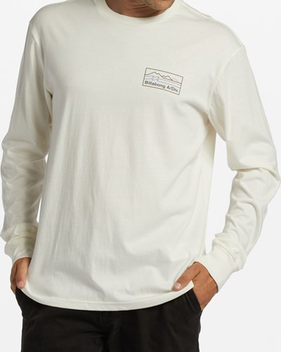 Billabong A/Div Range Long Sleeve T-Shirt Blancas | AHWQVR743