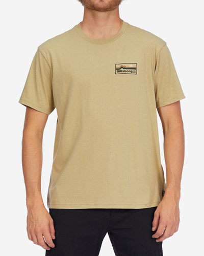 Billabong A/Div Range Organic Corta Sleeve T-Shirt Sand Dune | UZXGRQ150