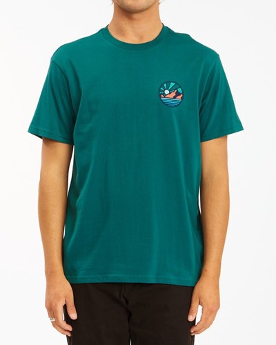 Billabong A/Div Rockies Corta Sleeve T-Shirt Verde Menta | IKXNRU364