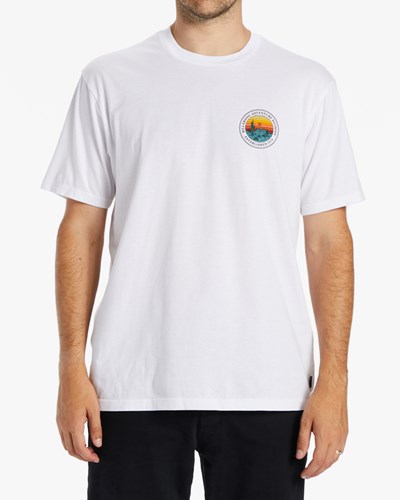 Billabong A/Div Rockies Corta Sleeve T-Shirt Blancas | MYDQJH106