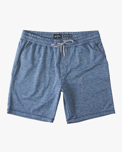 Billabong A/Div Surftrek Fleece Sweatshorts Azules Oscuro | RFTHUN768