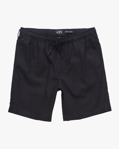 Billabong A/Div Surftrek Hemp Elastic Shorts 18" Negras | GZJCNF906