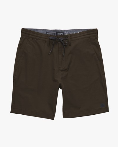 Billabong A/Div Surftrek Plus Organic Elastic Cintura Shorts 19" Cafe | PASJBH209