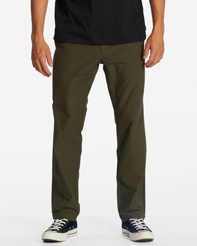 Billabong A/Div Surftrek Plus Organic Elastic Cintura Pants Verde Oliva Oscuro | SNLFEA653