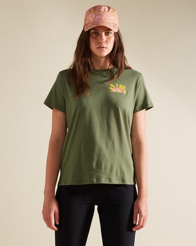 Billabong A/Div Tee Corta Sleeve UPF 50 T-Shirt Canteen | UQOSTE215