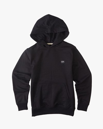 Billabong All Day Organic Pullover Hoodie Black/Black | ZINSKH147