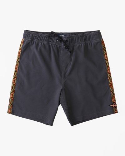 Billabong All Day Pigment Layback Boardshorts 17" Raven | UHNECY931