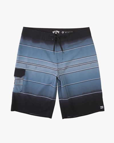 Billabong All Day Stripe Pro Boardshorts 18" Charcoal | LOZCWY528