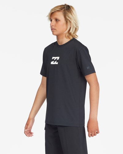 Billabong All Day Wave Loose Fit Corta Sleeve Surf Tee Negras | NOFBHW754