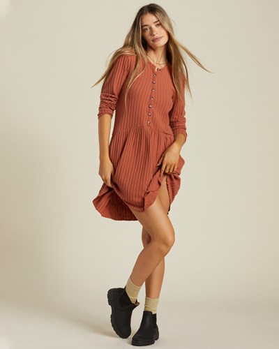 Billabong Always Lounging Vestido Chocolate | ONPFQK501