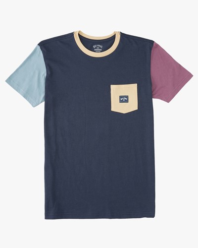 Billabong Apex Pocket T-Shirt Azul Marino | SOYMVX340