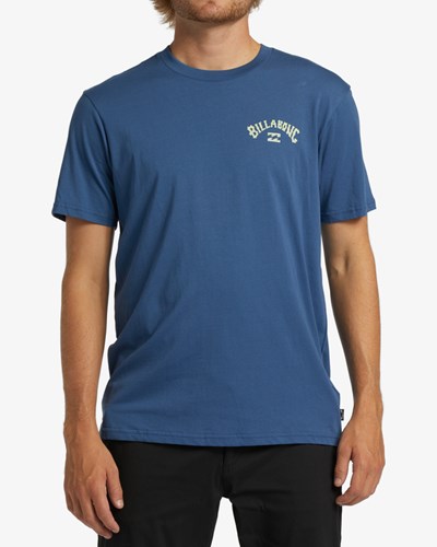 Billabong Arch Fill Corta Sleeve T-Shirt Azules | CJGHPS796