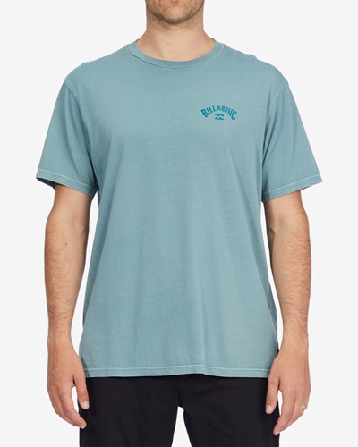 Billabong Archwave Wave Washed Corta Sleeve T-Shirt Verde Menta | NHFGMK092