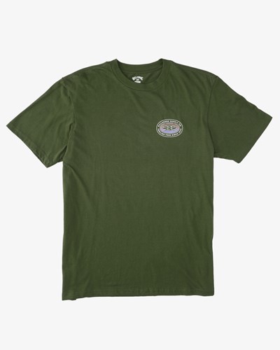 Billabong Arctic Corta Sleeve T-Shirt Verde Oliva | GXVHOJ701