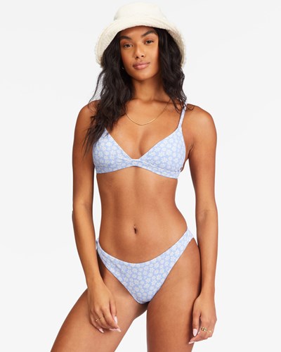 Billabong Away We Go Fixed Triangle Bikini Top Baby Blues | JWMKYH017