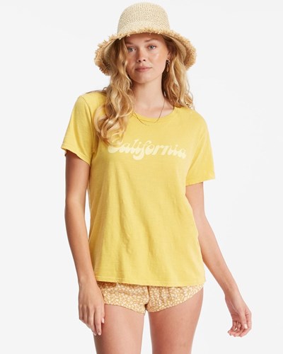 Billabong Best Coast Boyfriend T-Shirt Sunburst | KGFTEX502