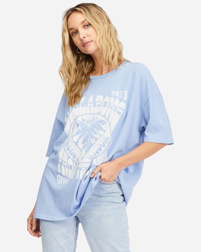 Billabong Blue Bayou Boyfriend T-Shirt Azules | APVOTH178