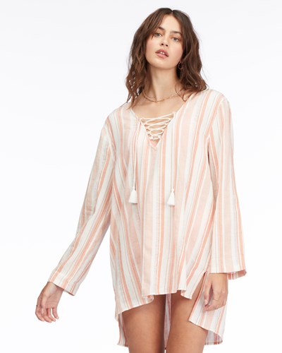 Billabong Blue Skies Mini Beach Cover-Up Terracotta | RLQXAU163