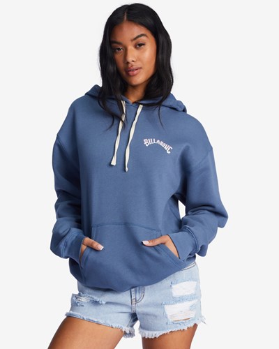 Billabong Bon Voyage Estampadas Hoodie Indigo | XALGKC062