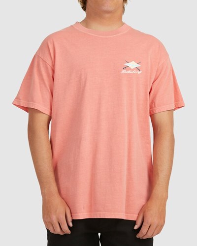 Billabong Bong Days Corta Sleeve T-Shirt Coral | JCKGTV741