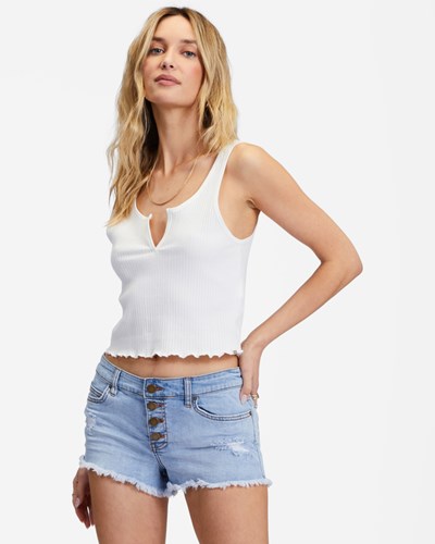 Billabong Buttoned Up Denim Shorts Indigo | GPVSAX401