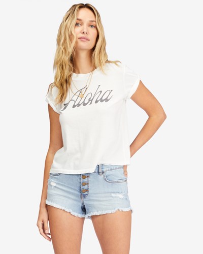 Billabong Buttoned Up Denim Shorts Indigo | ZHXGKO489